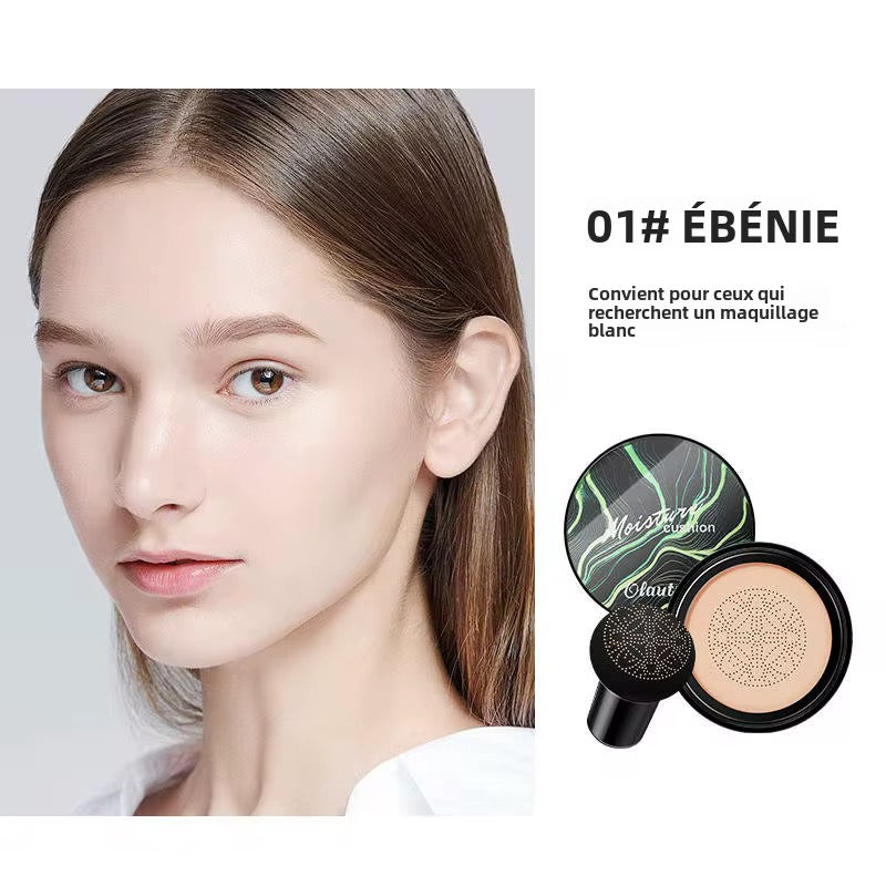 AMS Velvet Mushroom CC – Cushion Crème Éclaircissante & Hydratante | Teint Naturel & Soin Unifiant