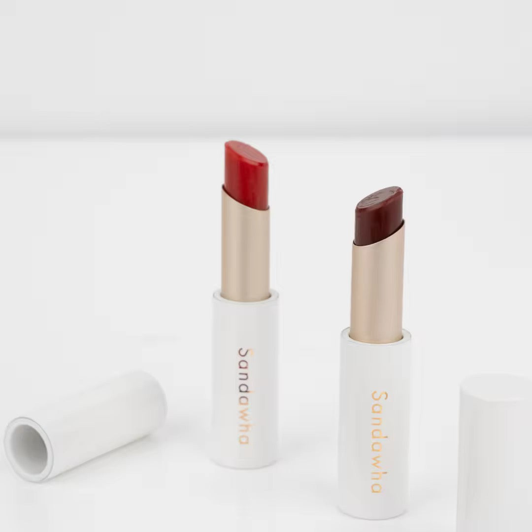 AMS Halo Bloom – Rouge à Lèvres Soin Naturel Camélia & Rose | 100% Pur & Nourrissant
