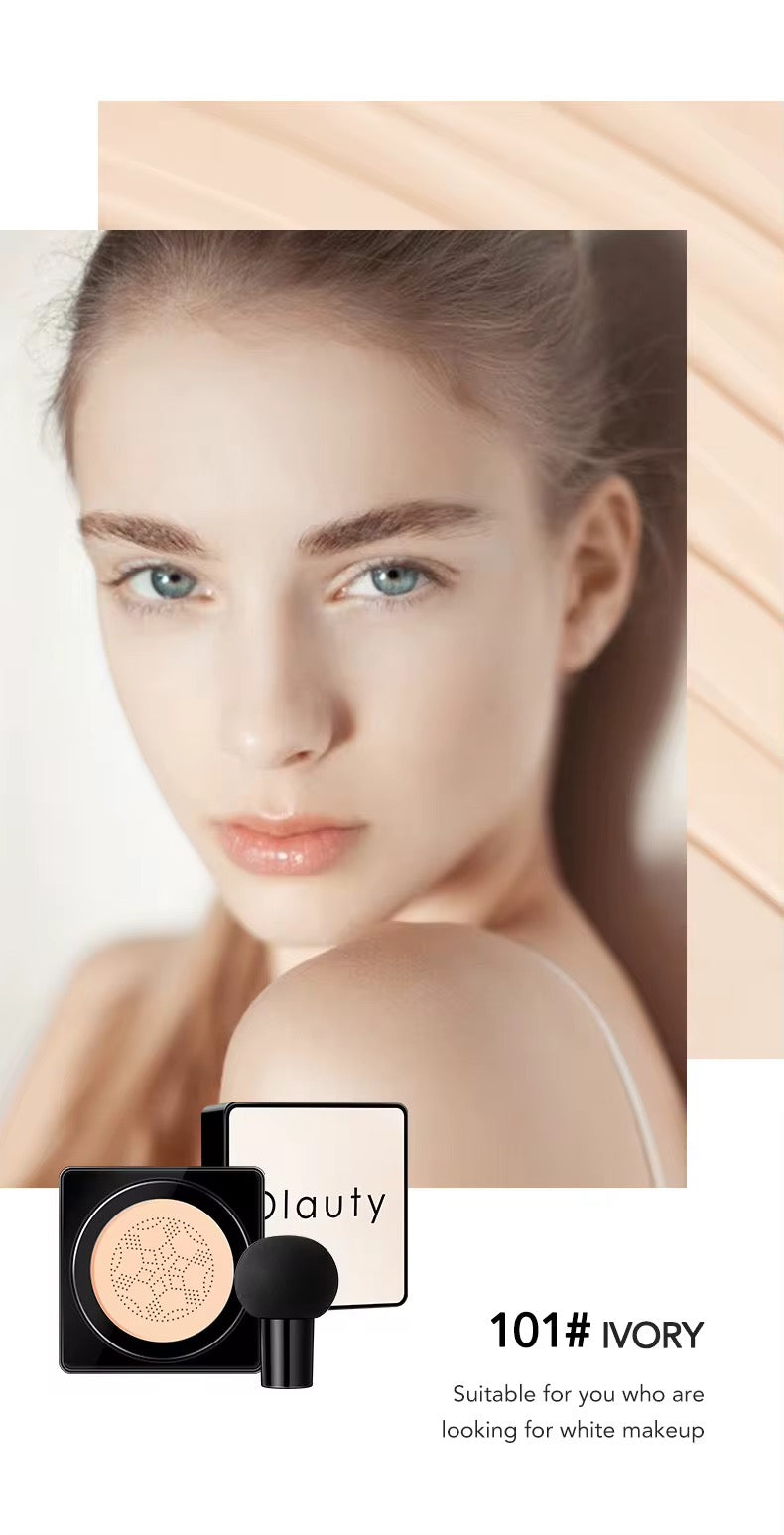 AMS Velvet Mushroom CC – Cushion Crème Éclaircissante & Hydratante | Teint Naturel & Soin Unifiant