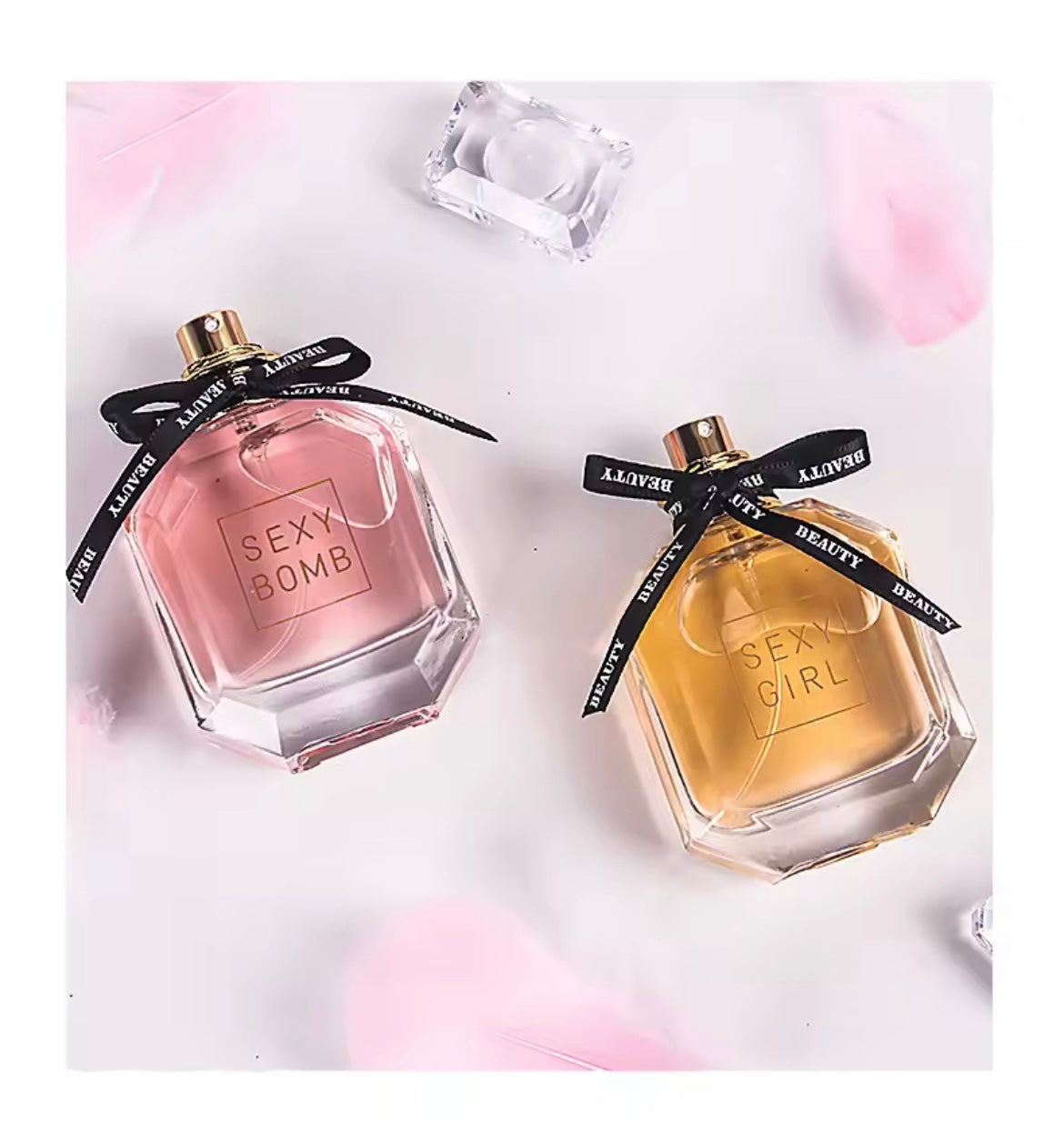AMS – “Rose Bomb” Eau de Parfum Femme | Brume Sensuelle Fruitée & Florale | Élégance Sexy & Tenue Long