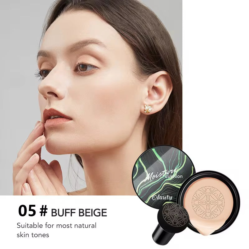 AMS Velvet Mushroom CC – Cushion Crème Éclaircissante & Hydratante | Teint Naturel & Soin Unifiant