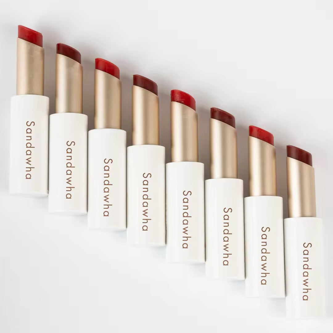 AMS Halo Bloom – Rouge à Lèvres Soin Naturel Camélia & Rose | 100% Pur & Nourrissant