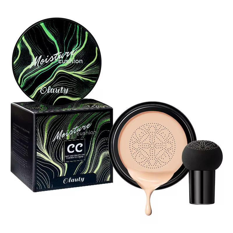 AMS Velvet Mushroom CC – Cushion Crème Éclaircissante & Hydratante | Teint Naturel & Soin Unifiant