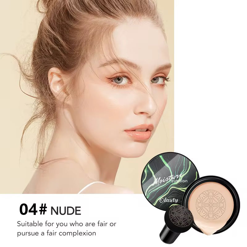 AMS Velvet Mushroom CC – Cushion Crème Éclaircissante & Hydratante | Teint Naturel & Soin Unifiant
