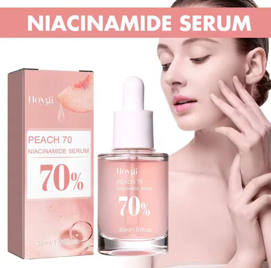 🍑 AMS Peach Glow Serum

Sérum Visage Haute Concentration – 70% Niacinamide & Extrait de Pêche | Anti-Taches, Éclat & Peau Parfaite
