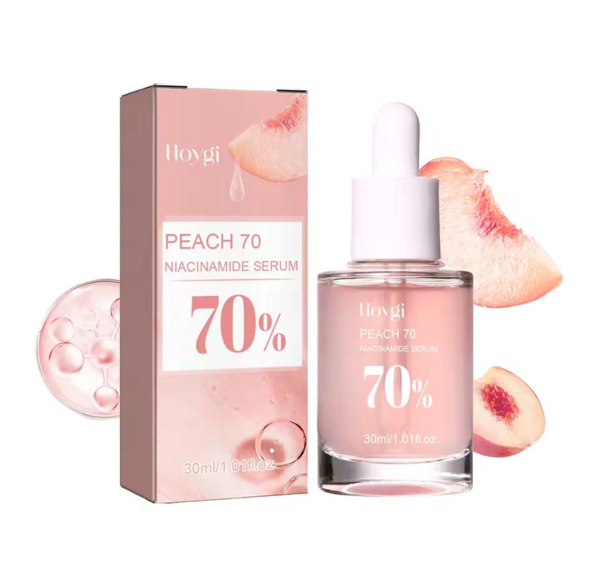 đ AMS Peach Glow Serum
SĂ©rum Visage Haute Concentration â 70% Niacinamide & Extrait de PĂȘche | Anti-Taches, Ăclat & Peau Parfaite