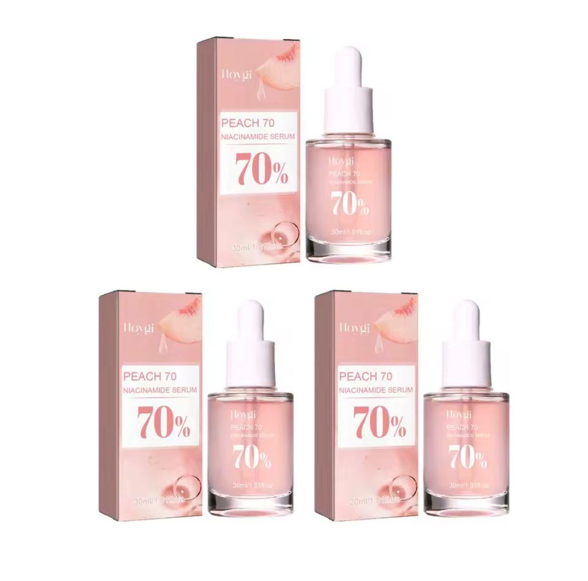 đ AMS Peach Glow Serum
SĂ©rum Visage Haute Concentration â 70% Niacinamide & Extrait de PĂȘche | Anti-Taches, Ăclat & Peau Parfaite