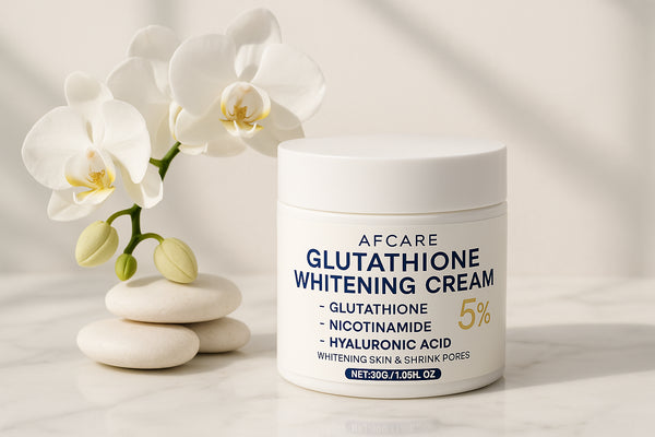 Crème AFCARE Glutathione blanchissante spa zen orchidées - soin visage éclaircissant anti-taches luxe
