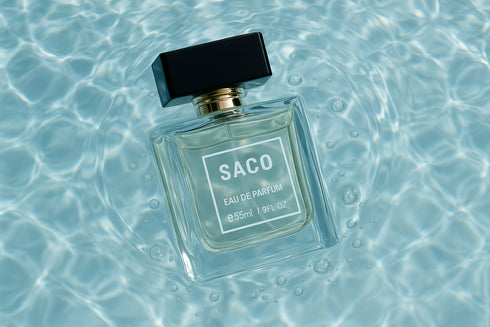 Parfum SACO unisexe eau cristalline fraîcheur - fragrance thé agrumes aquatique rafraîchissant