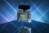 Parfum SACO unisexe reflets bleus géométriques futuriste - fragrance moderne design contemporain
