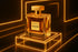 Parfum Gabelil Chavnk néons dorés design moderne - eau de parfum féminin luxe contemporain élégant