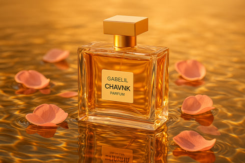 Parfum Gabelil Chavnk eau pétales roses dorés - fragrance florale féminine phéromones romantique
