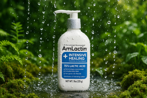 AmLactin Intensive Healing 15% acide lactique gouttes d'eau - traitement intensif réparateur peau très sèche