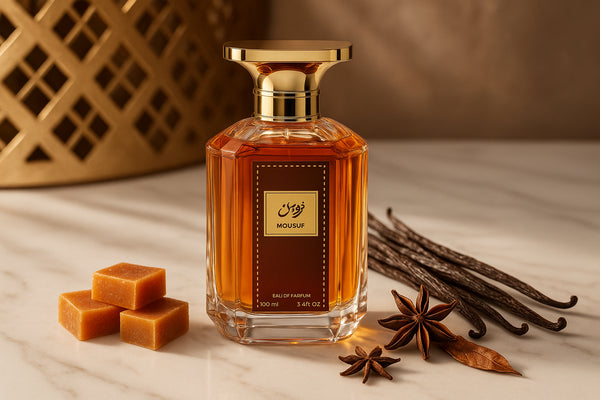 PremiĂšre photo professionnelle du parfum Mousuf