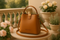 Sac camel sur balcon jardin sophistiqué de luxe