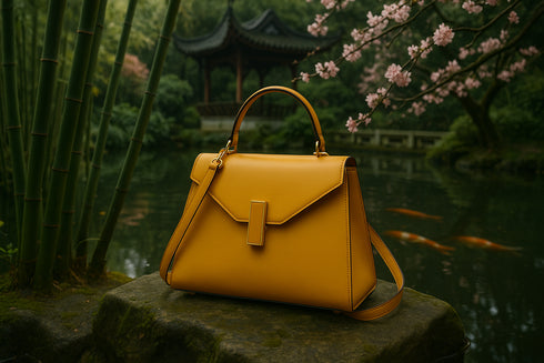 Sac dans un jardin chinois traditionnel