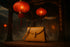 Sac de luxe dans un temple chinois