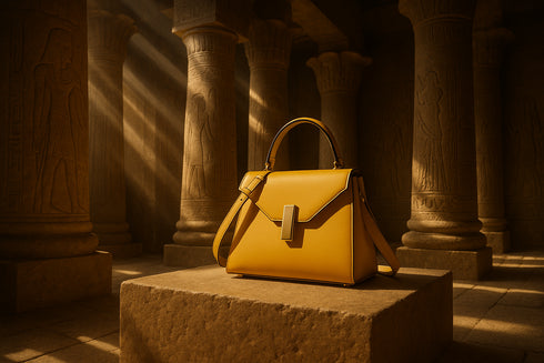 Sac sophistiqué dans un temple égyptien