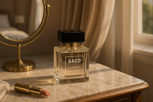 Parfum SACO unisexe soie blanche éthérée romantique - eau de parfum doux raffiné élégant