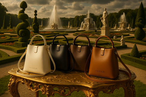 Sacs dans un jardin baroque style Versailles