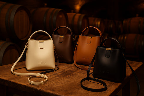 Sacs dans une cave à vin néo-zélandaise