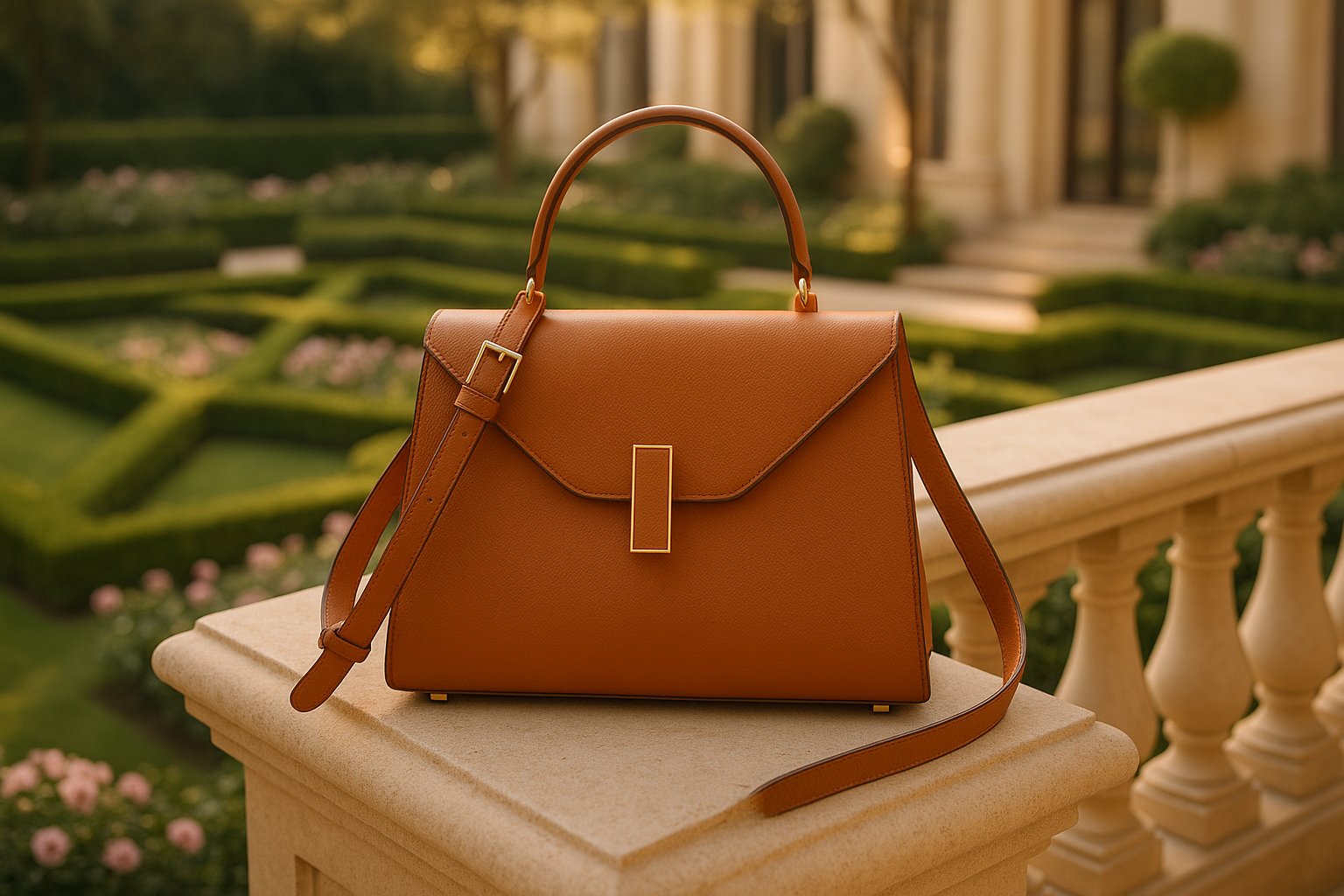 Sac marron avec bandoulière marron correcte
