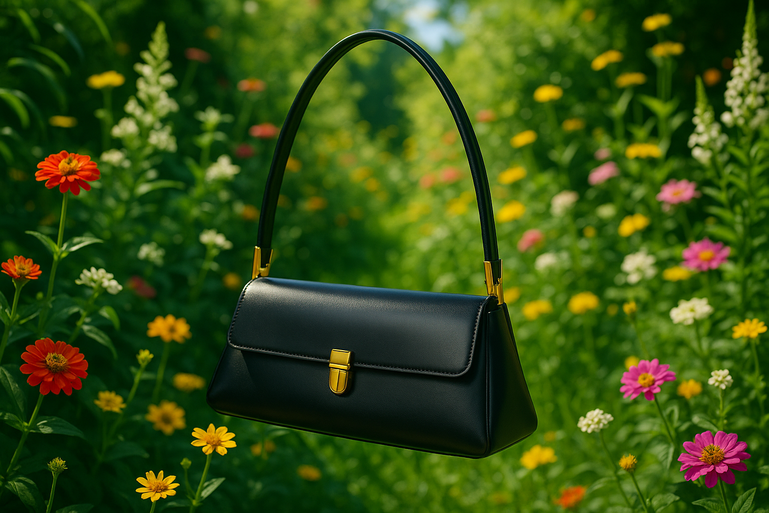 Sac Noir Jardin Lumineux